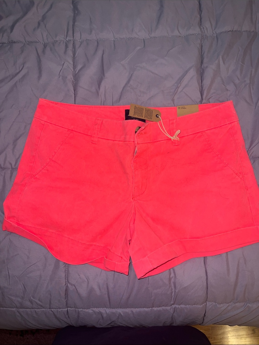 American Eagle Outfitters Neon Coral Jean Shorts